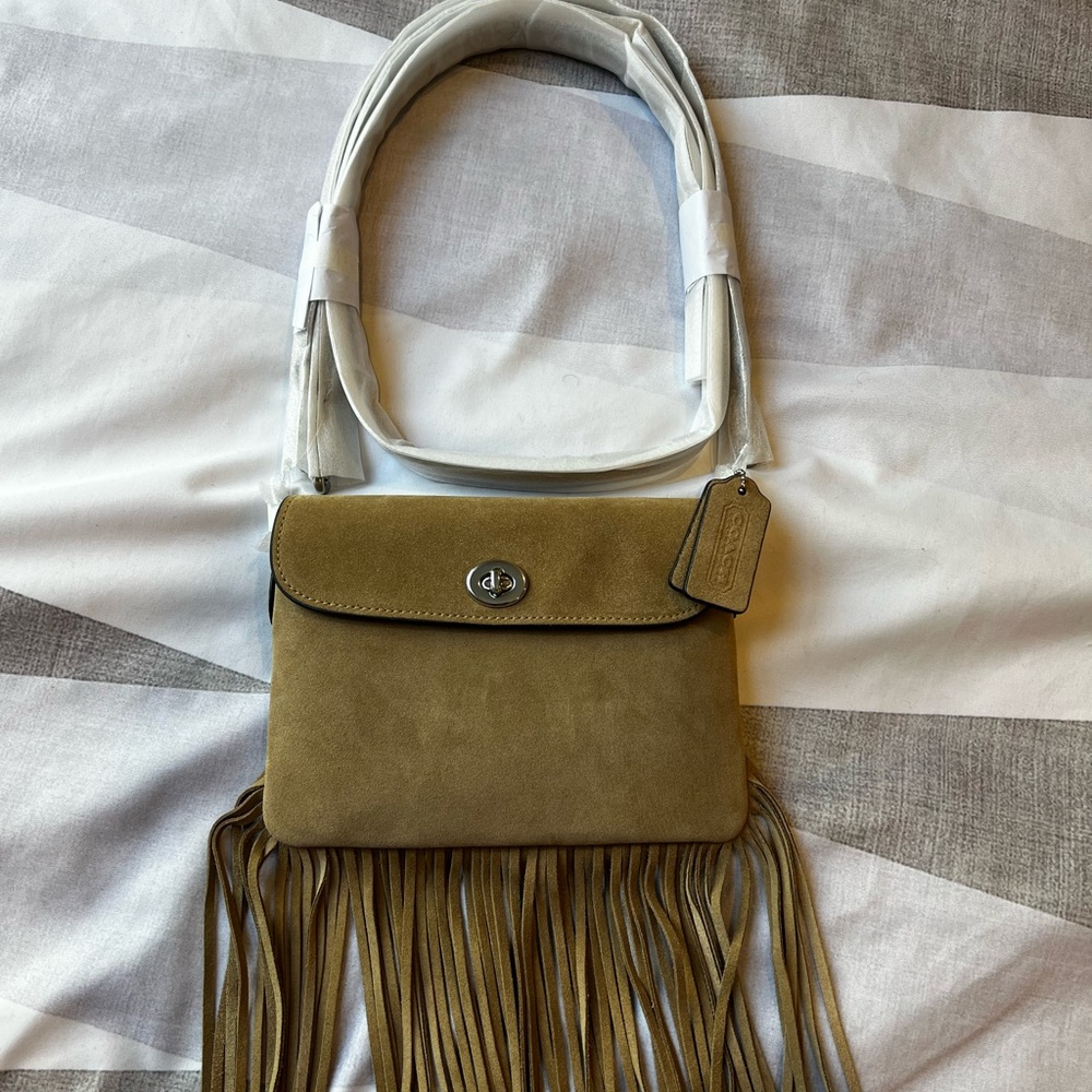 NWT Coach fringe bag